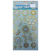 Embossed Stickers Flowers - Al Masam Stationery LLC